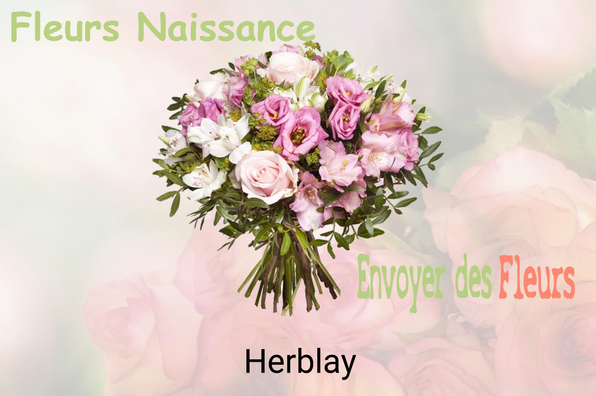Bouquet de fleurs de naissance livré à Herblay
